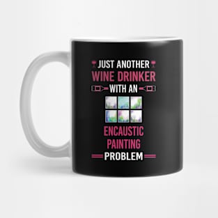 Wine Drinker Encaustic Painting Mug